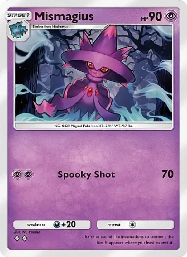 Mismagius Rare rarity Mega Rising Pokémon card price