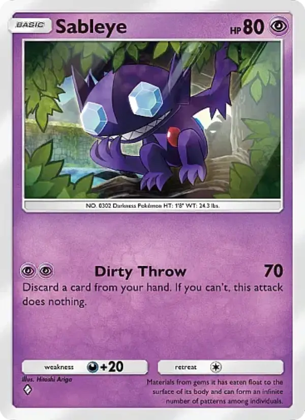 Sableye Rare rarity Mega Rising Pokémon card price