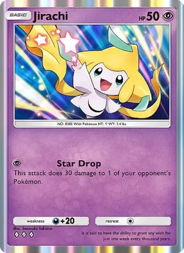 Jirachi Rare rarity Mega Rising Pokémon card price