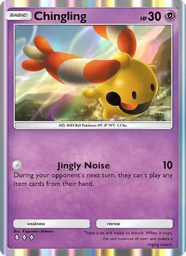 Chingling Rare rarity Mega Rising Pokémon card price