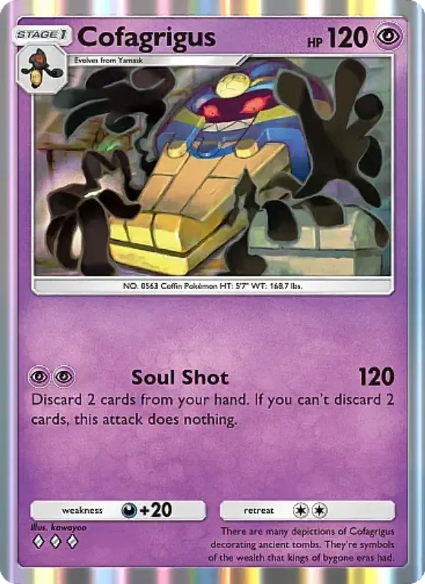 Cofagrigus Rare rarity Mega Rising Pokémon card price