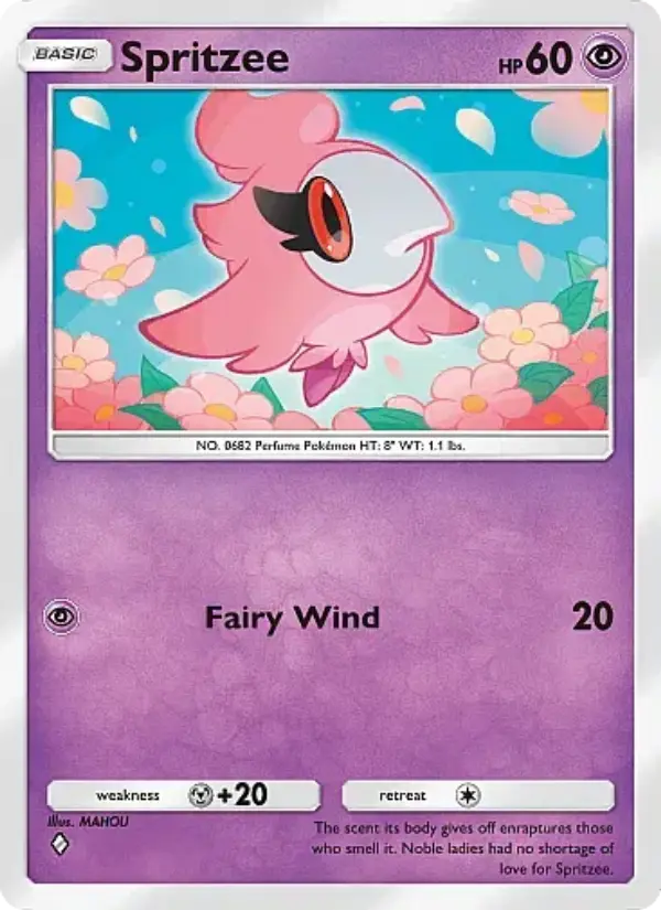 Spritzee Rare rarity Mega Rising Pokémon card price
