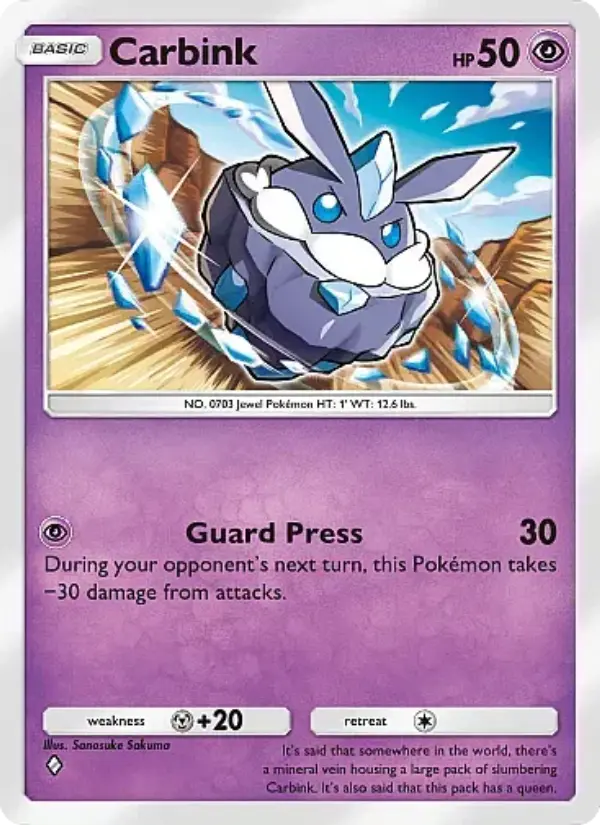 Carbink Rare rarity Mega Rising Pokémon card price