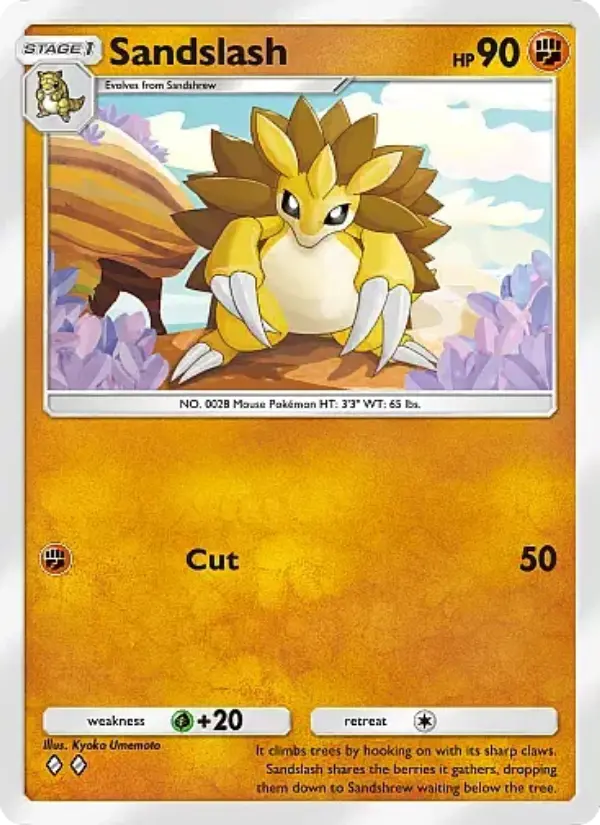Sandslash Rare rarity Mega Rising Pokémon card price