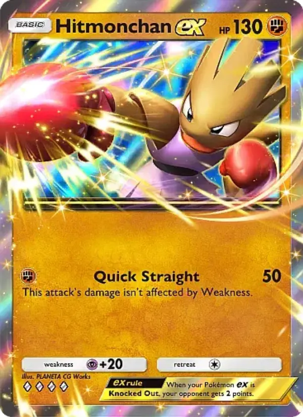 Hitmonchan ex Rare rarity Mega Rising Pokémon card price