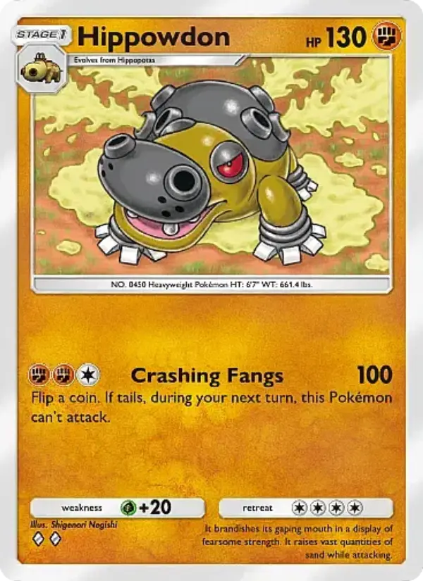 Hippowdon Rare rarity Mega Rising Pokémon card price