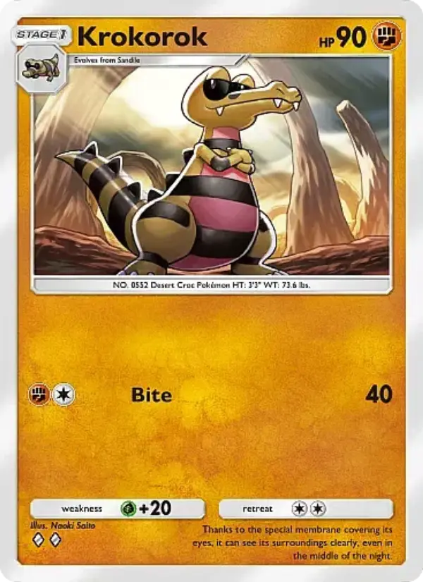 Krokorok Rare rarity Mega Rising Pokémon card price