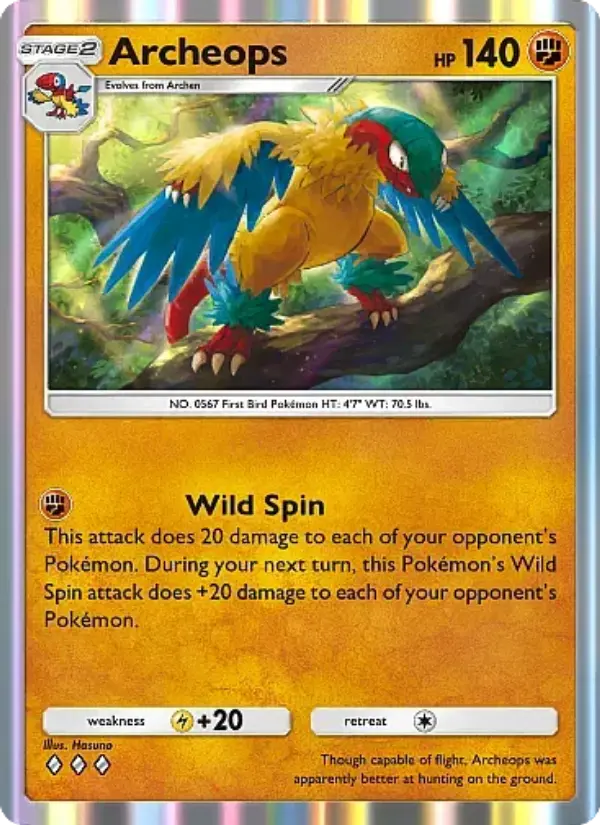 Archeops Rare rarity Mega Rising Pokémon card price