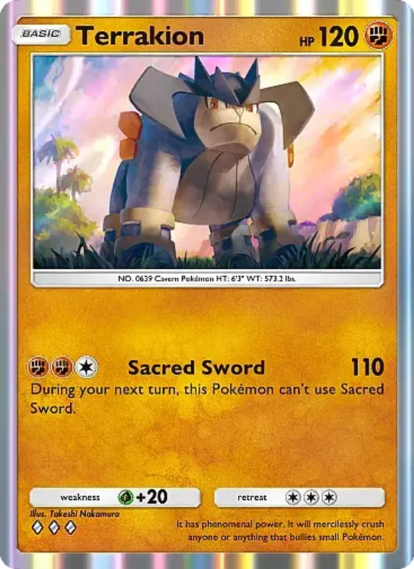Terrakion Rare rarity Mega Rising Pokémon card price