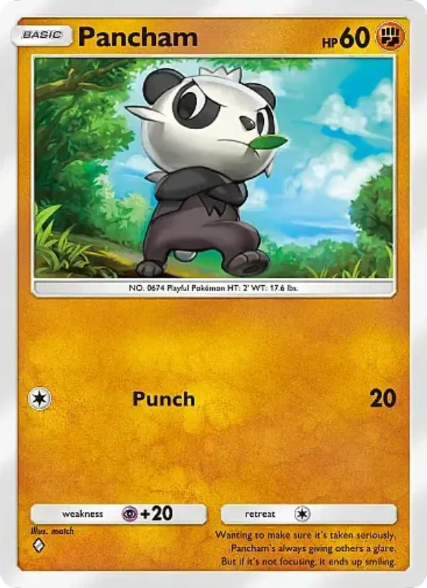 Pancham Rare rarity Mega Rising Pokémon card price