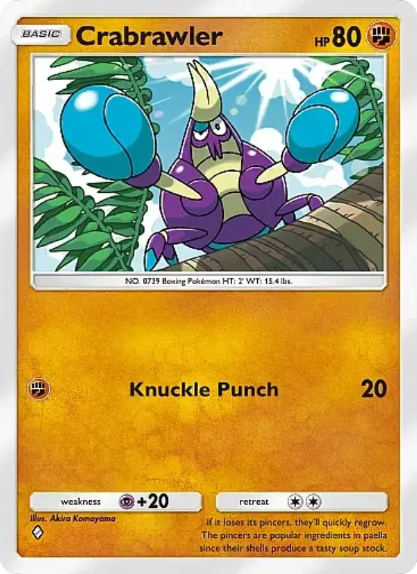Crabrawler Rare rarity Mega Rising Pokémon card price