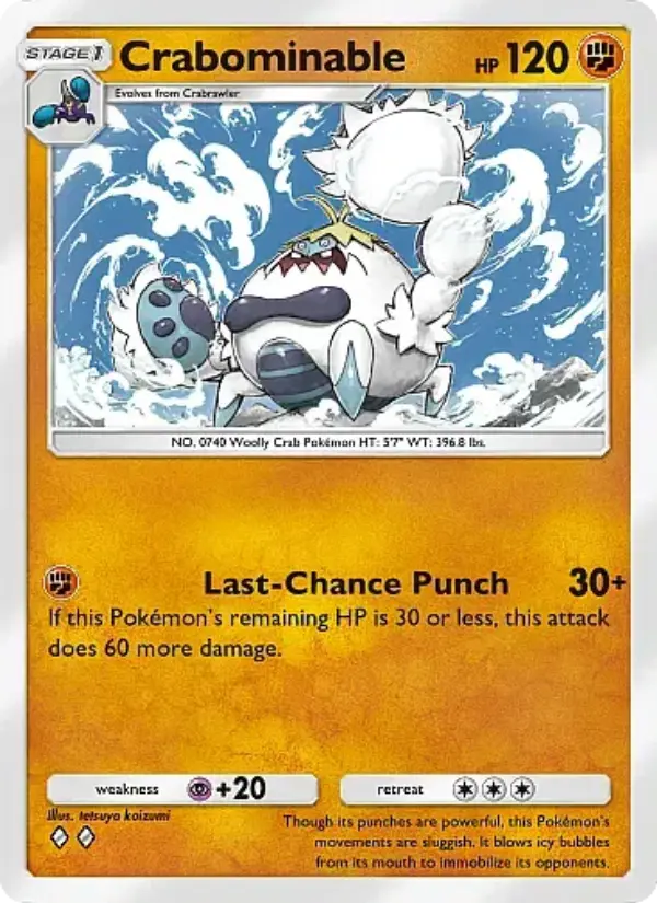 Crabominable Rare rarity Mega Rising Pokémon card price