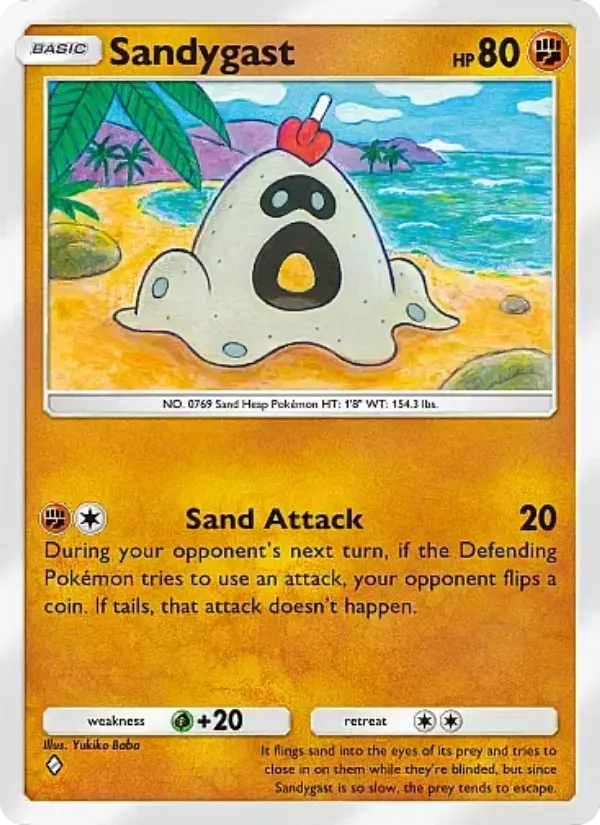 Sandygast Rare rarity Mega Rising Pokémon card price