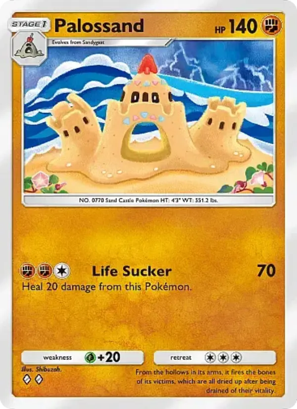 Palossand Rare rarity Mega Rising Pokémon card price