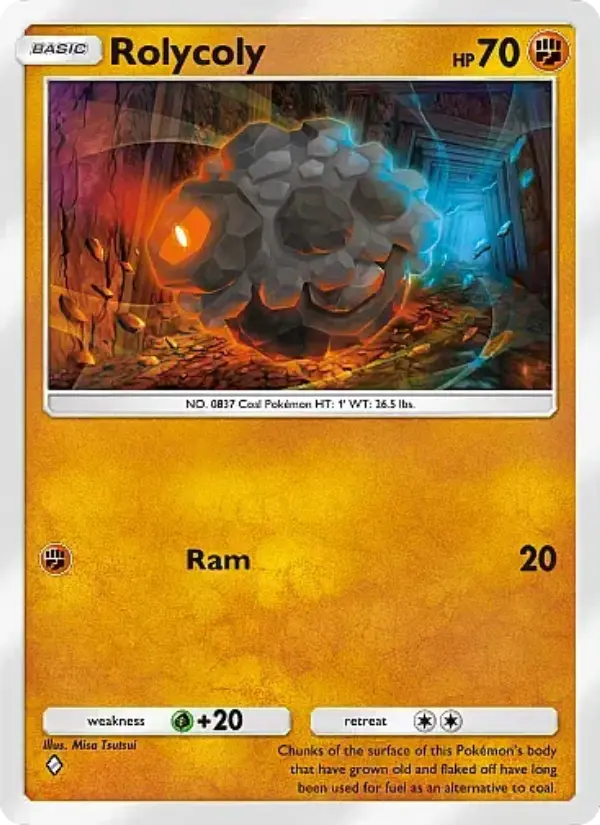 Rolycoly Rare rarity Mega Rising Pokémon card price