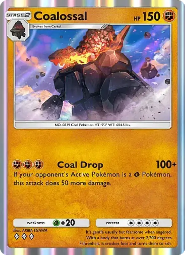 Coalossal Rare rarity Mega Rising Pokémon card price