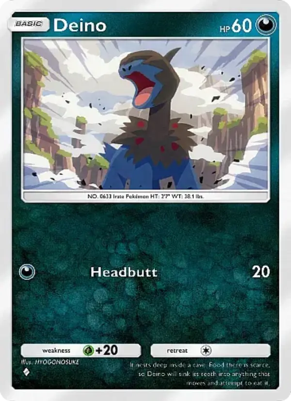 Deino Rare rarity Mega Rising Pokémon card price