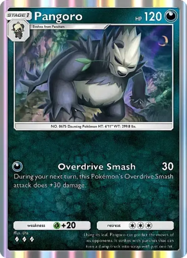 Pangoro Rare rarity Mega Rising Pokémon card price