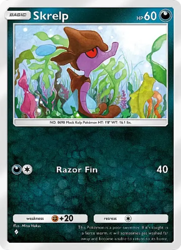 Skrelp Rare rarity Mega Rising Pokémon card price