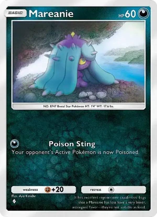 Mareanie Rare rarity Mega Rising Pokémon card price