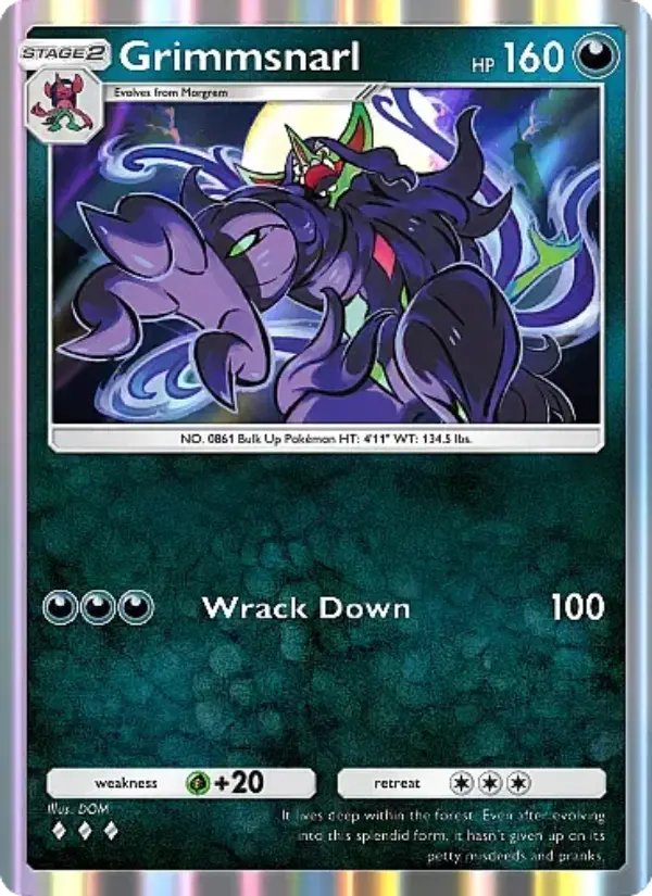 Grimmsnarl Rare rarity Mega Rising Pokémon card price