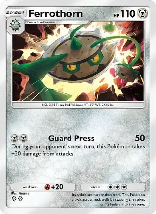 Ferrothorn Rare rarity Mega Rising Pokémon card price