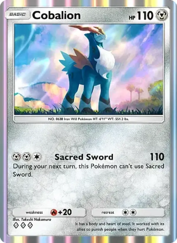 Cobalion Rare rarity Mega Rising Pokémon card price