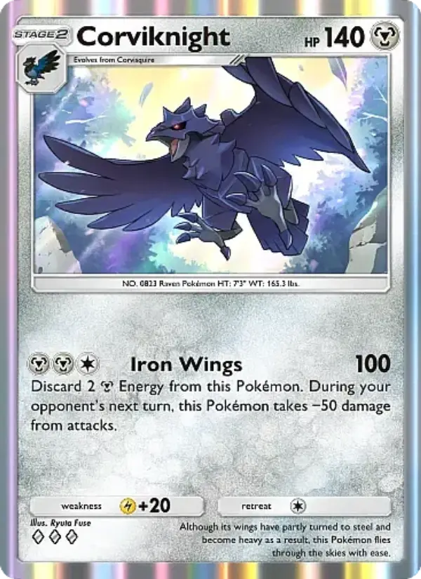 Corviknight Rare rarity Mega Rising Pokémon card price