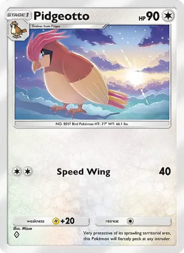 Pidgeotto Rare rarity Mega Rising Pokémon card price