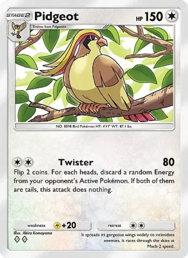 Pidgeot Rare rarity Mega Rising Pokémon card price