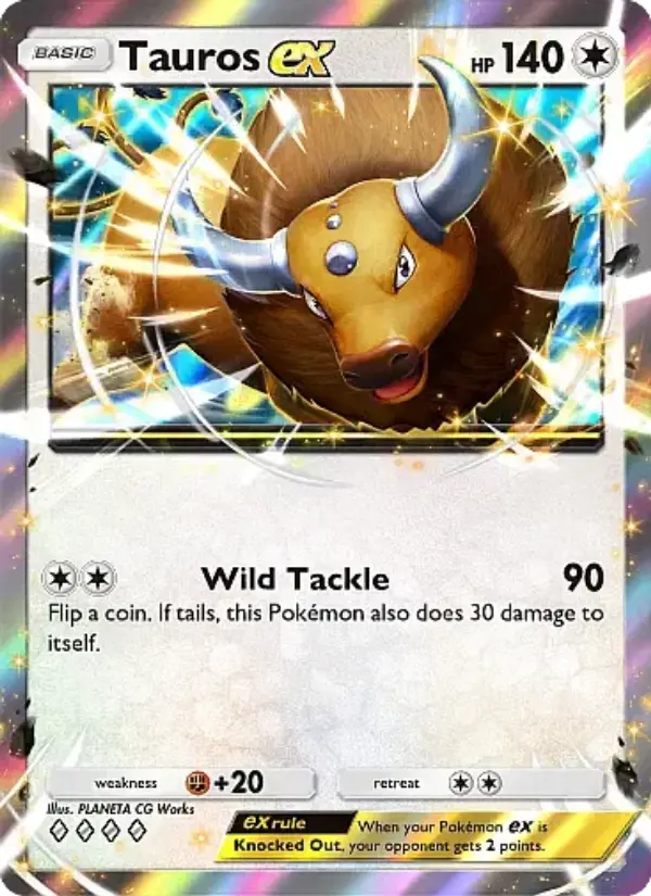 Tauros ex Rare rarity Mega Rising Pokémon card price