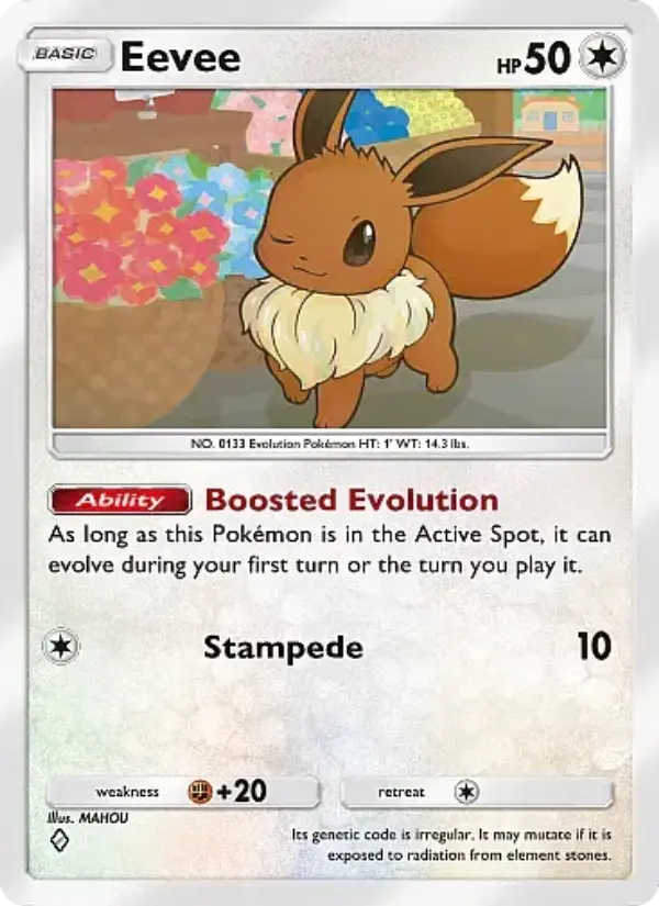 Eevee Rare rarity Mega Rising Pokémon card price