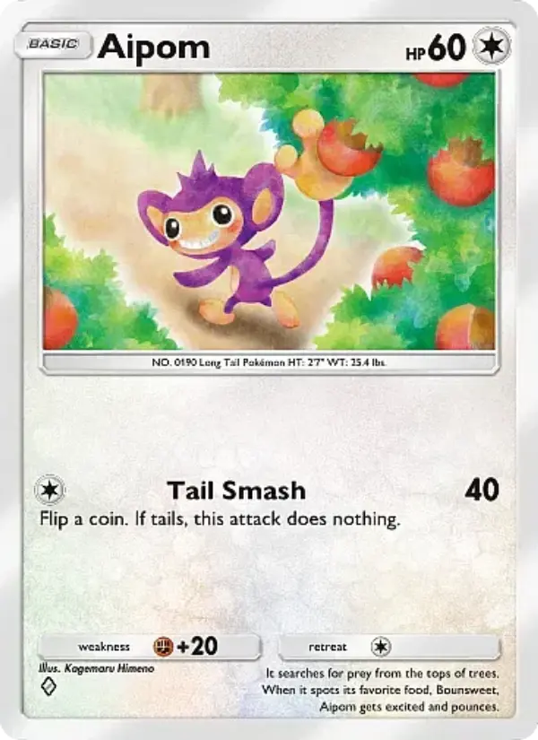 Aipom Rare rarity Mega Rising Pokémon card price