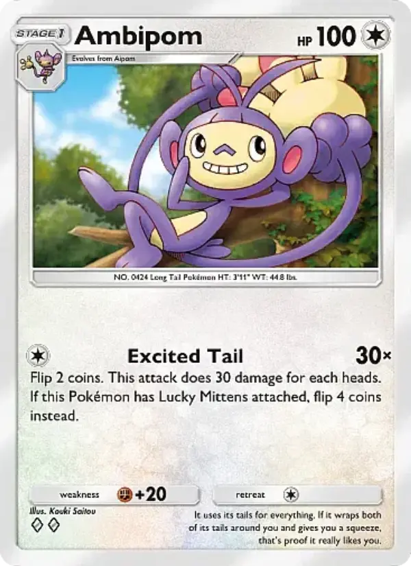 Ambipom Rare rarity Mega Rising Pokémon card price