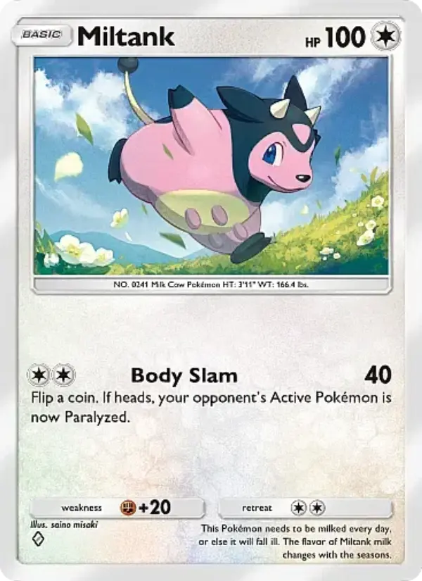 Miltank Rare rarity Mega Rising Pokémon card price