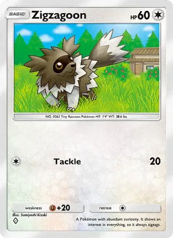 Zigzagoon Rare rarity Mega Rising Pokémon card price