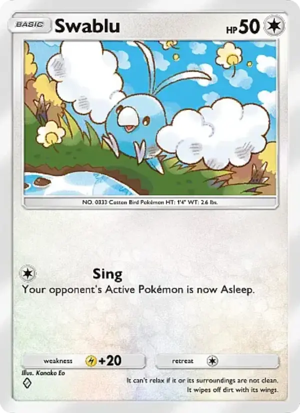 Swablu Rare rarity Mega Rising Pokémon card price