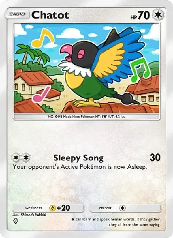 Chatot Rare rarity Mega Rising Pokémon card price
