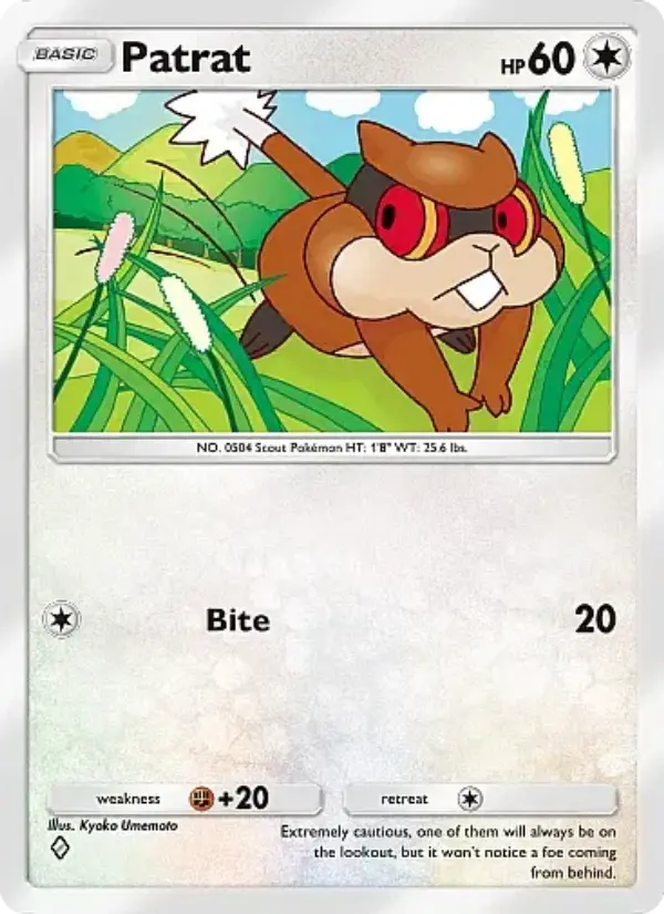 Patrat Rare rarity Mega Rising Pokémon card price