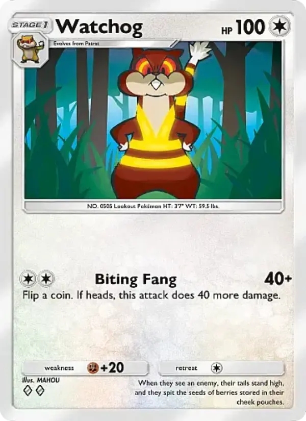 Watchog Rare rarity Mega Rising Pokémon card price