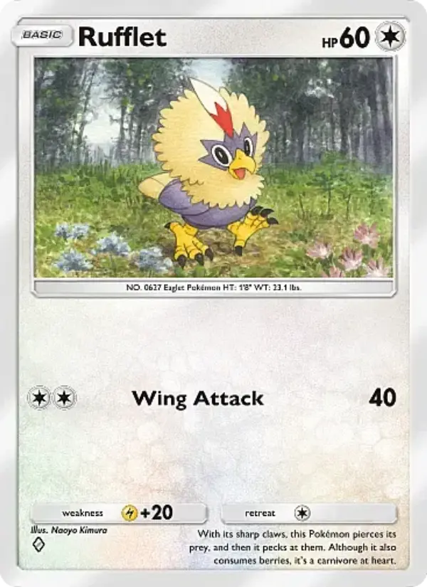 Rufflet Rare rarity Mega Rising Pokémon card price