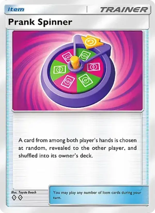 Prank Spinner Rare rarity Mega Rising Pokémon card price