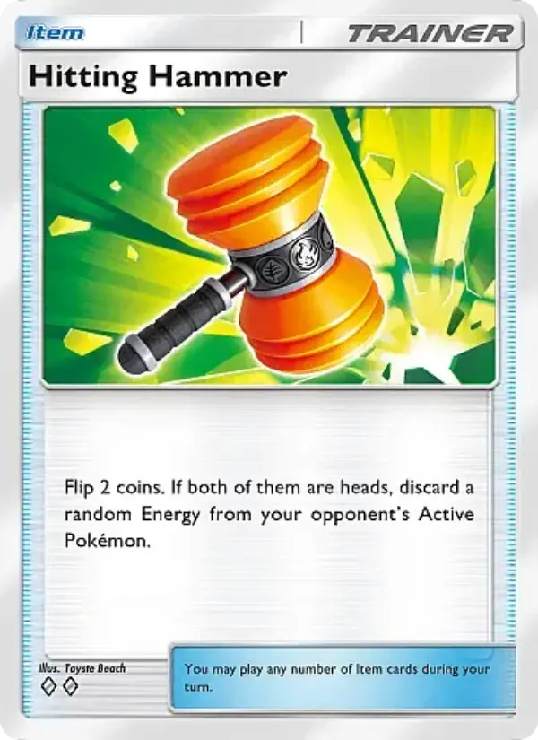 Hitting Hammer Rare rarity Mega Rising Pokémon card price