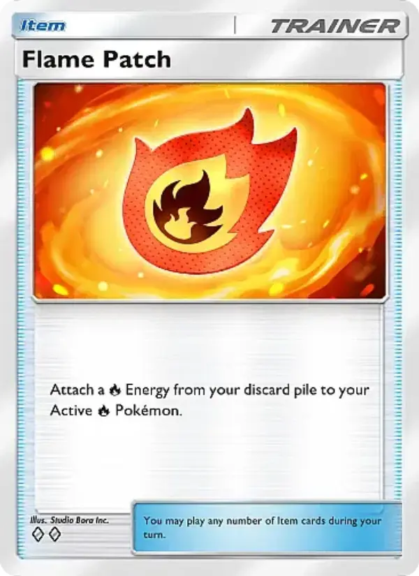 Flame Patch Rare rarity Mega Rising Pokémon card price