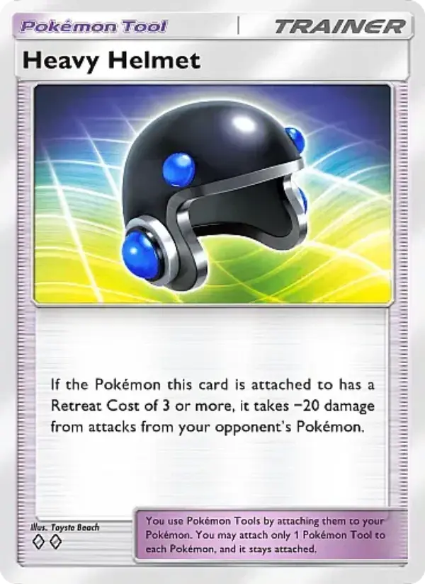 Heavy Helmet Rare rarity Mega Rising Pokémon card price