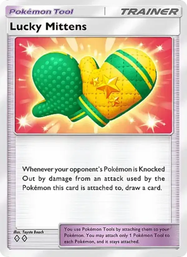 Lucky Mittens Rare rarity Mega Rising Pokémon card price