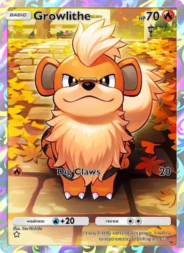 Growlithe Secret Rare rarity Mega Rising Pokémon card price