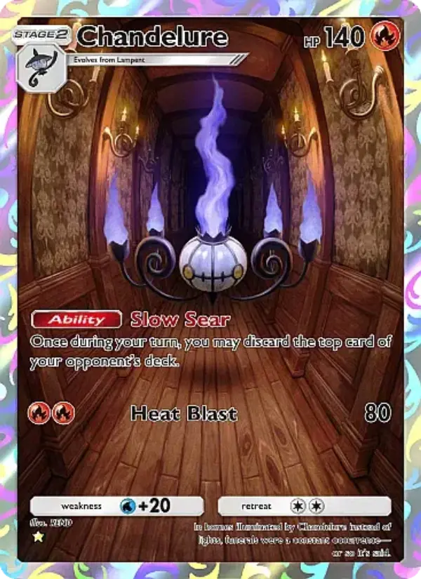 Chandelure Secret Rare rarity Mega Rising Pokémon card price
