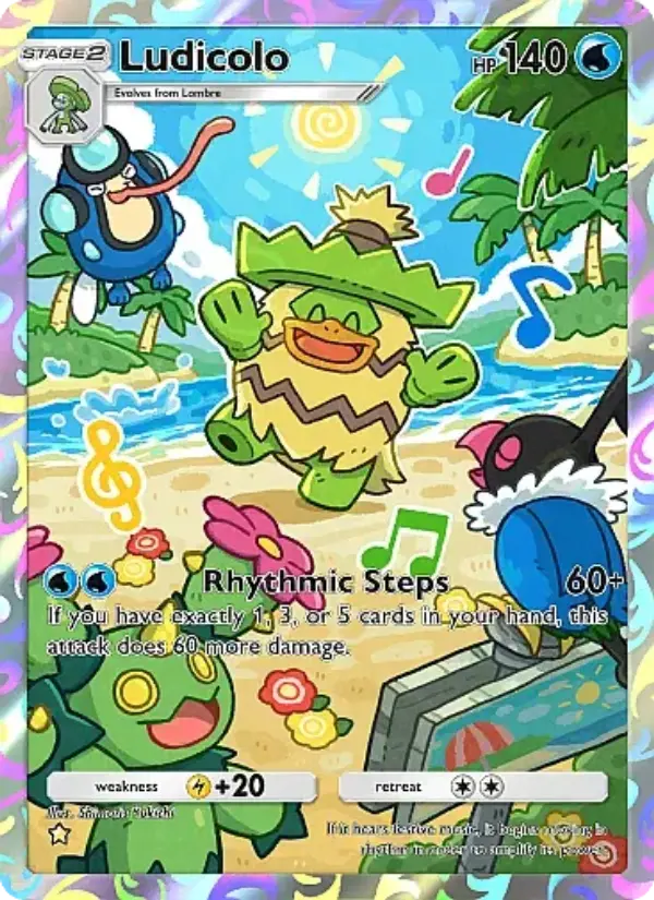 Ludicolo Secret Rare rarity Mega Rising Pokémon card price