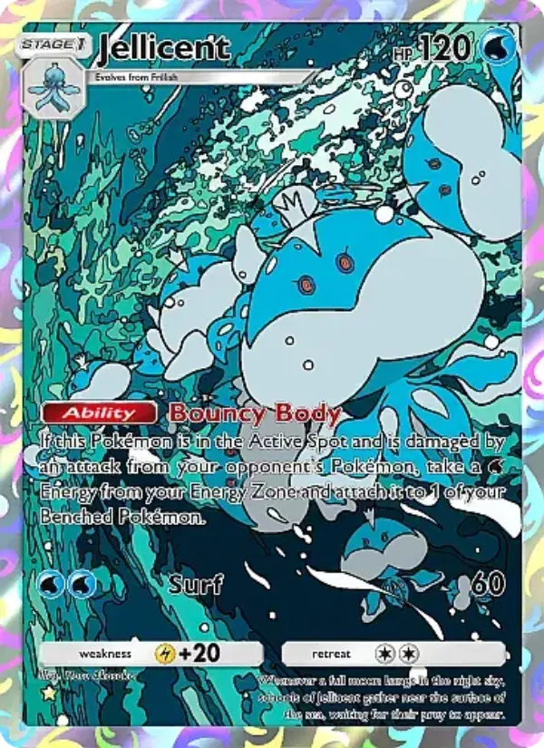 Jellicent Secret Rare rarity Mega Rising Pokémon card price